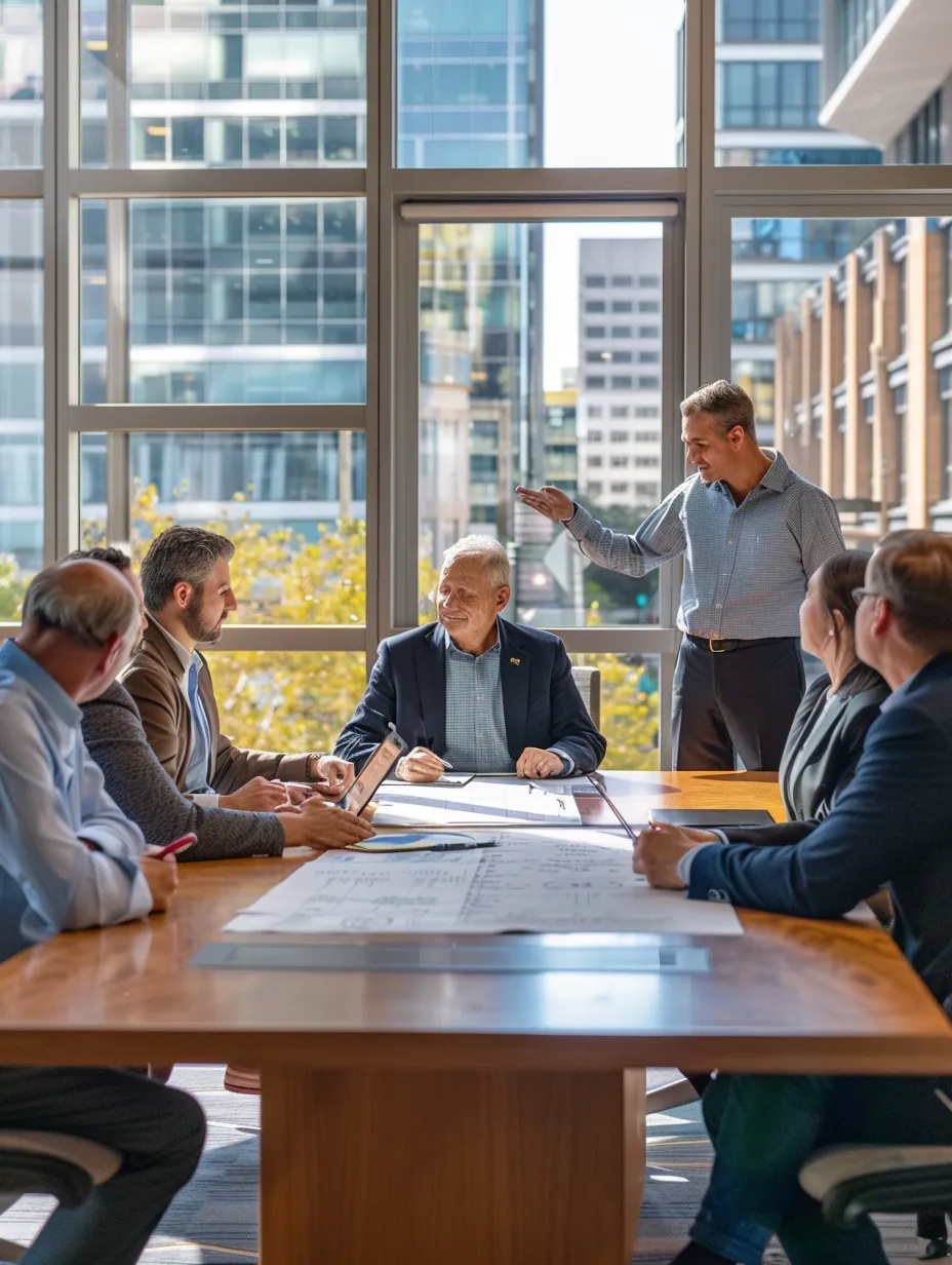 People sitting in a board meeting